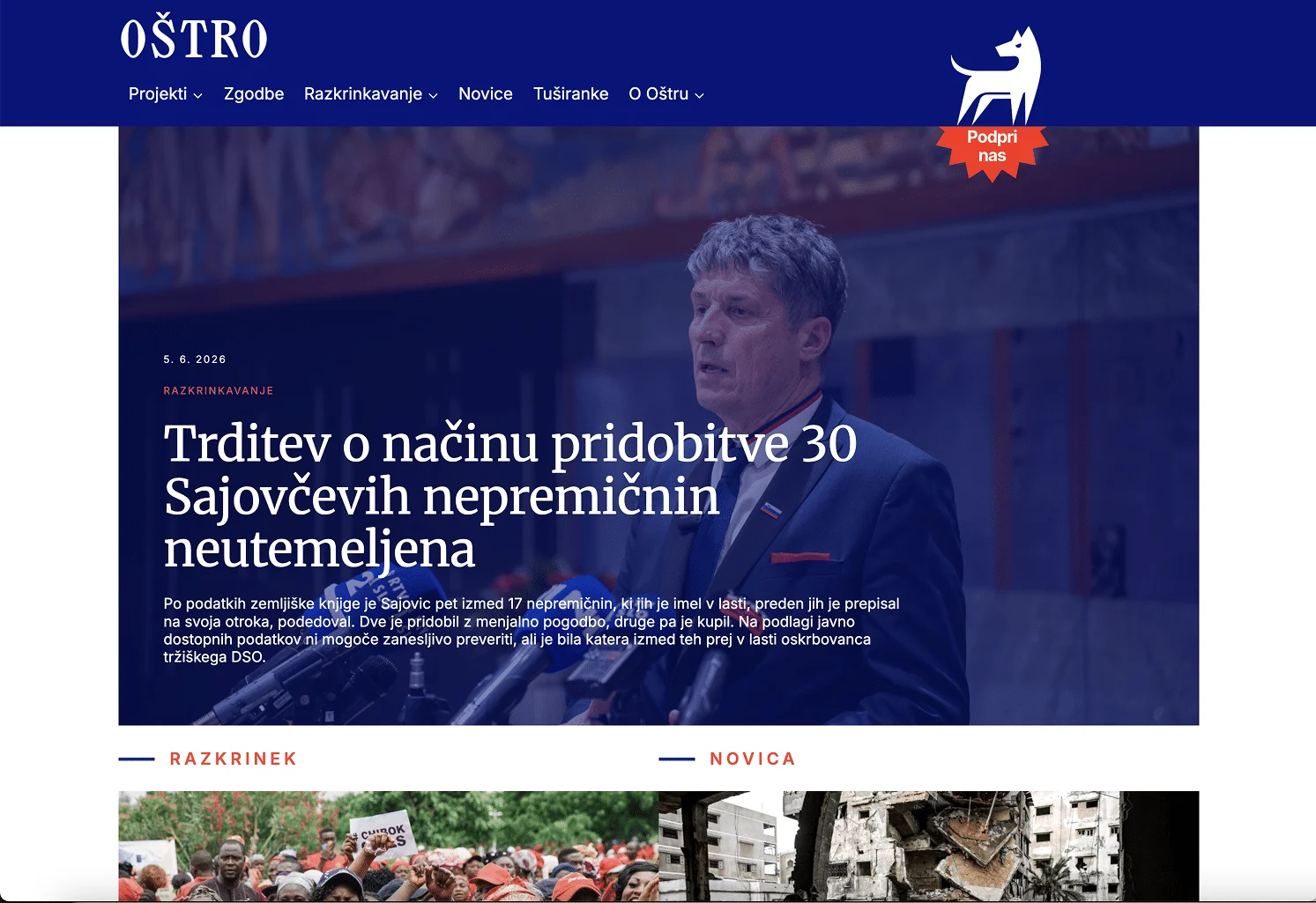 Prenovljena spletna stran