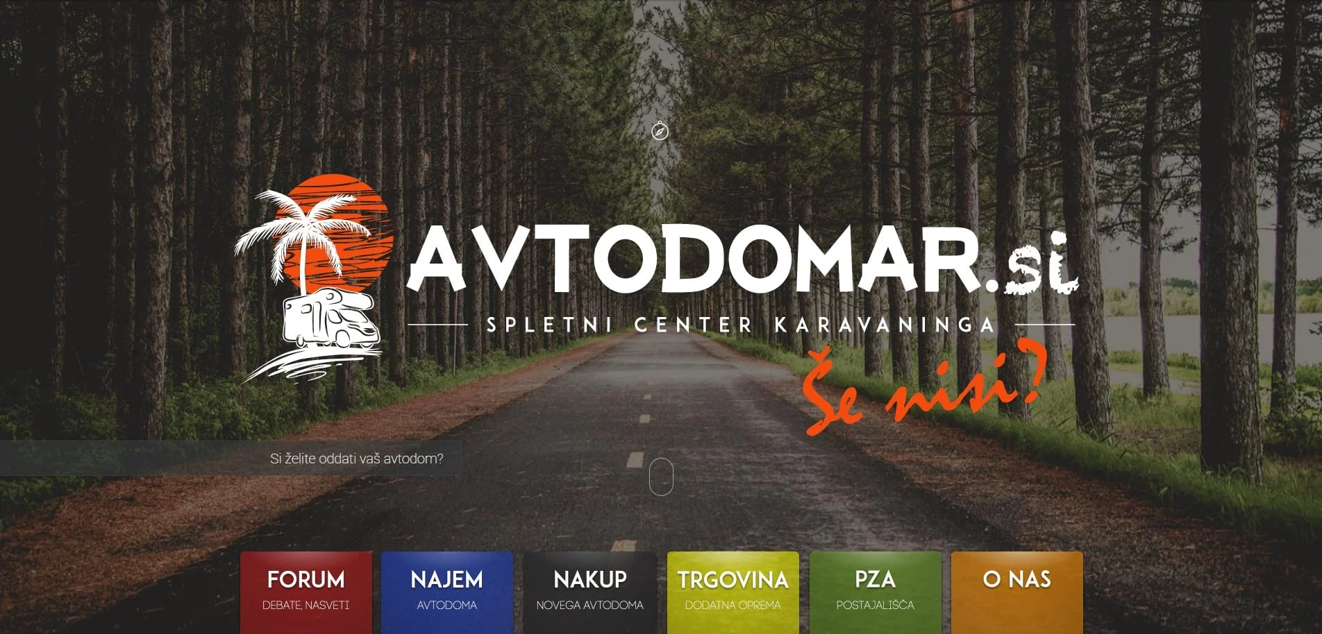 Spletna stran pred prenovo